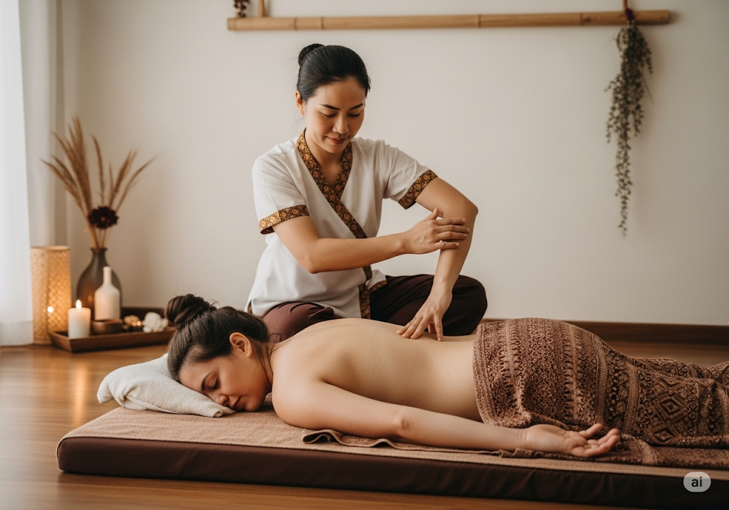 Masaje de cuerpo completo con técnicas de estiramiento